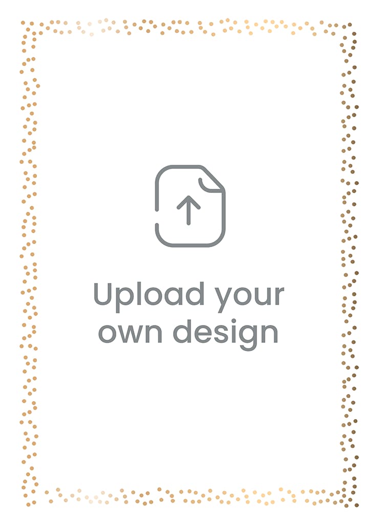 Dotted frame - portrait - greeting card